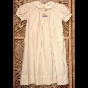 Vtg The Plantation Shop Smocked Dress Girls Sz 5